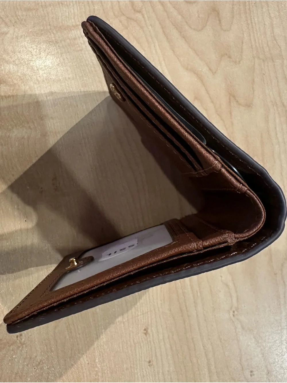 Fossil Olive Green Crossbody Saddle Bag with Brown Card Case